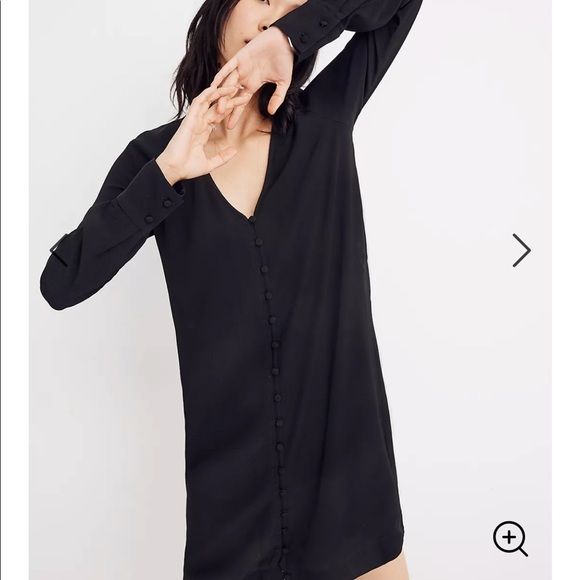 Madewell Heather Long-Sleeve Button-Front Dress - Picture 11 of 12